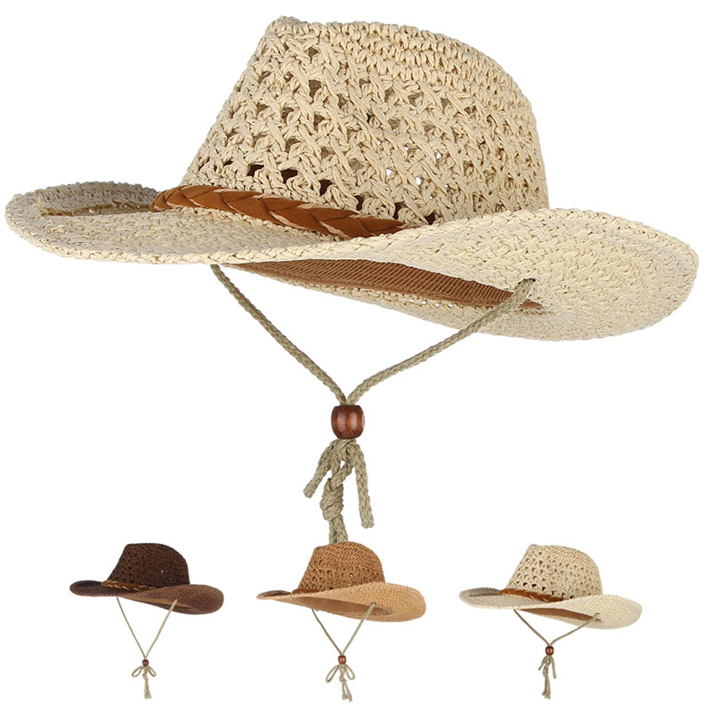 Cowboy Hat Straw - GEMVIE Child Summer Cowboy Hats Paper