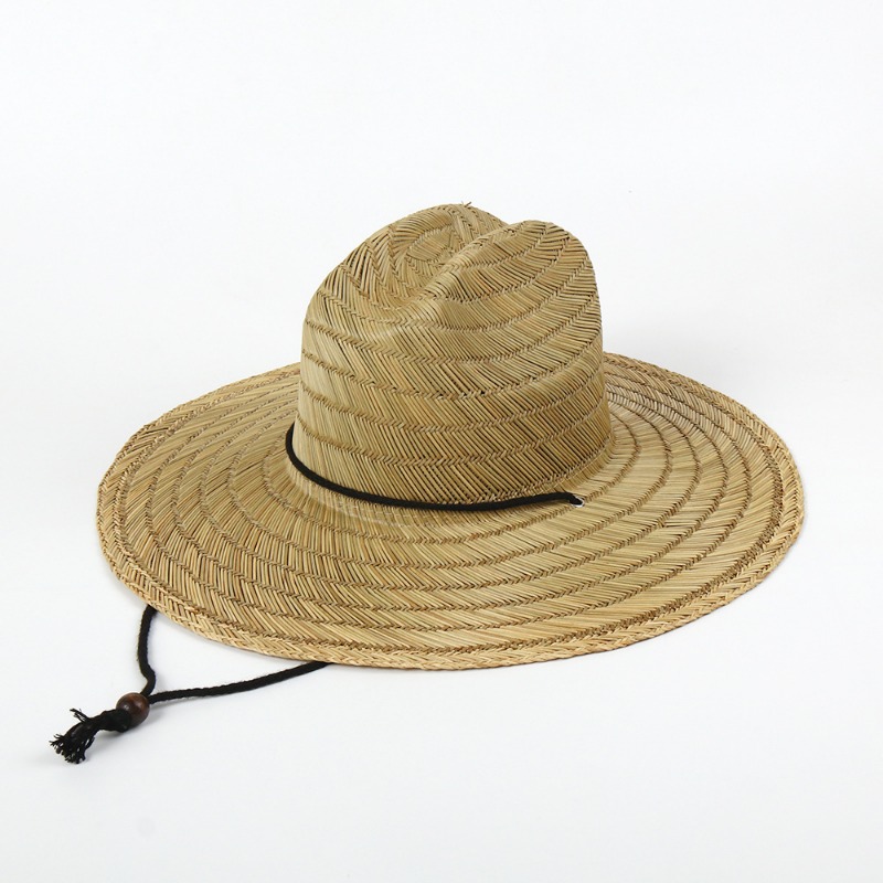 Cowboy Hat Straw - Wide Brim Tie Cowboy Straw Hat