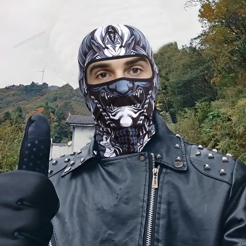 Skull Cap Helmet Liner - Tactical Balaclava Skull Full Face Cover