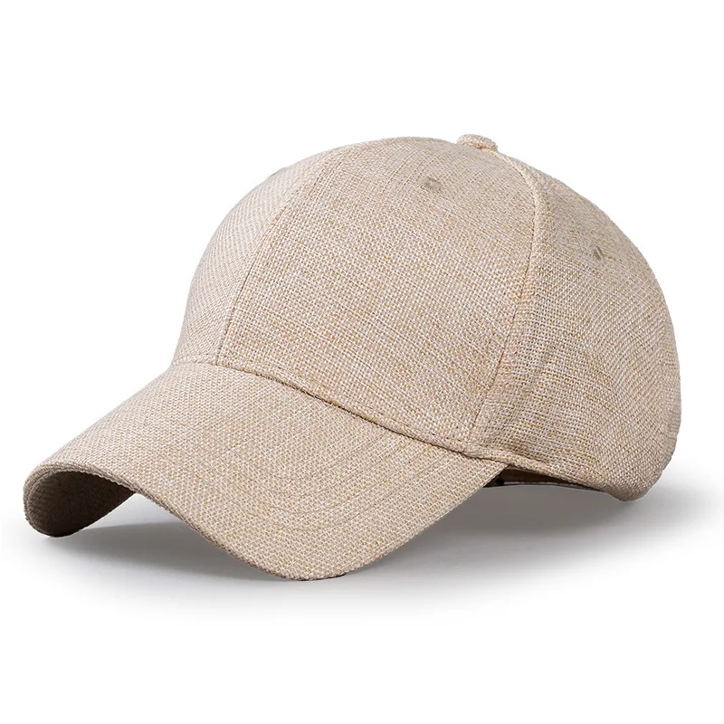 Baseball Cap Structured - Oversize XXL Faux Linen Men Women