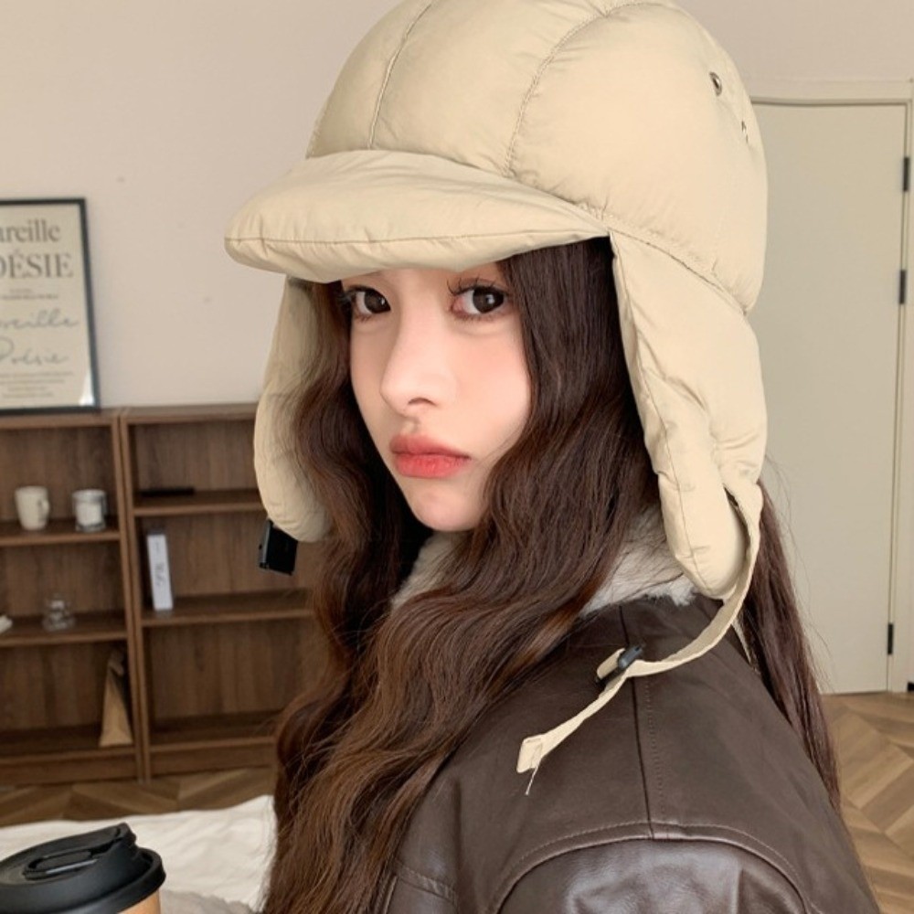 Solid Color Padded Bomber Hats - Trapper Hat Ear Flap 评论和价格