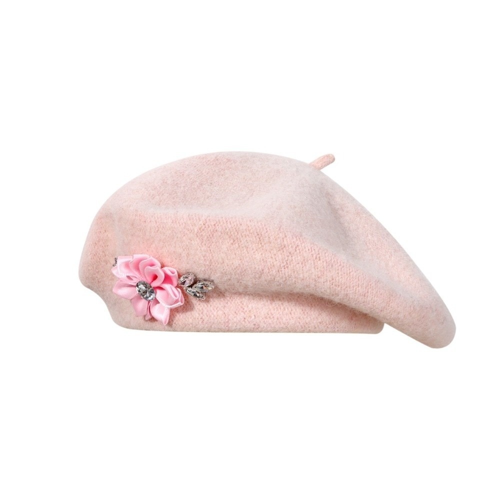 Elegant Solid Color Wool Beret - Beret French Wool 评论和价格