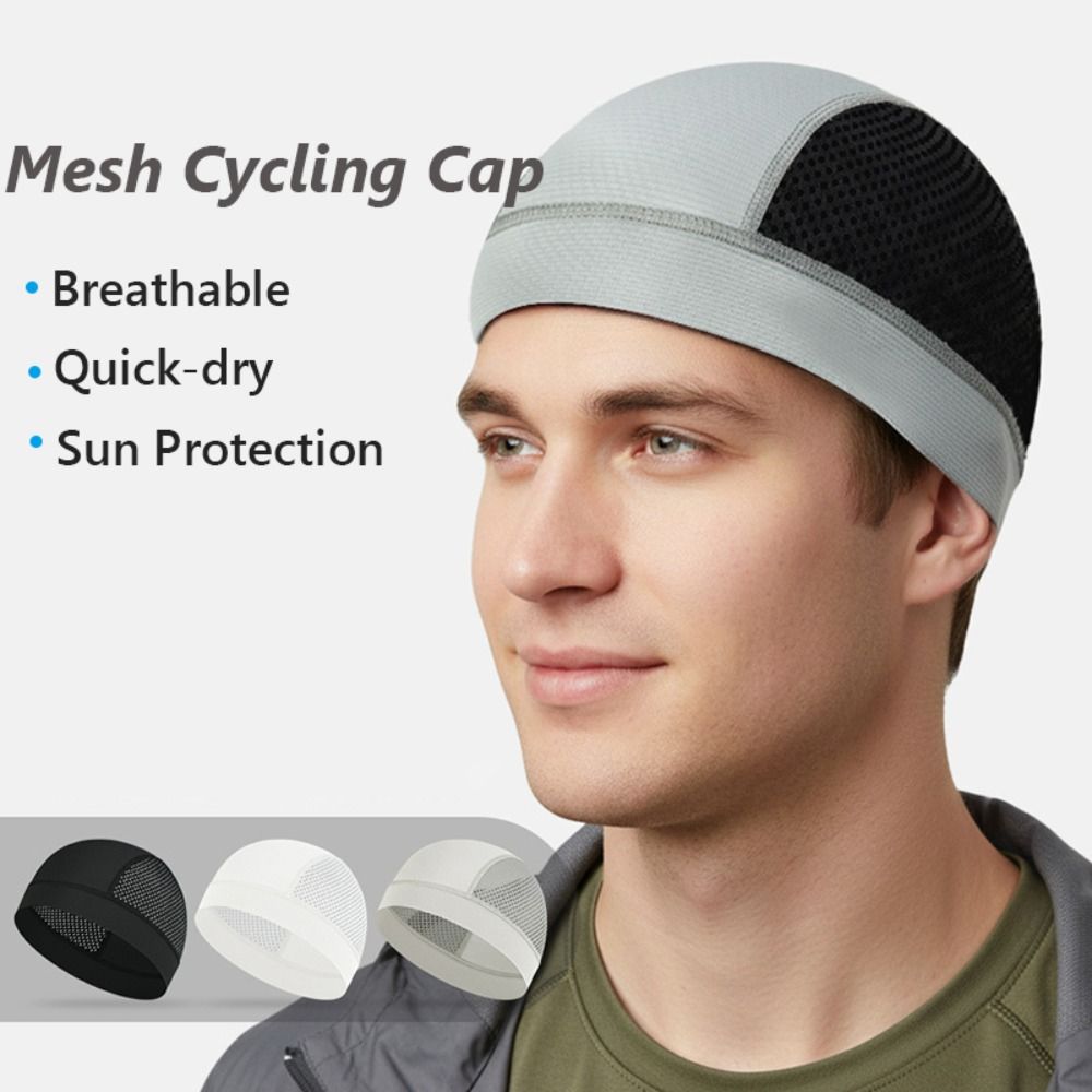 Casual Thin Mesh Skull Beanie  - Skull Cap Helmet Liner 评论和价格