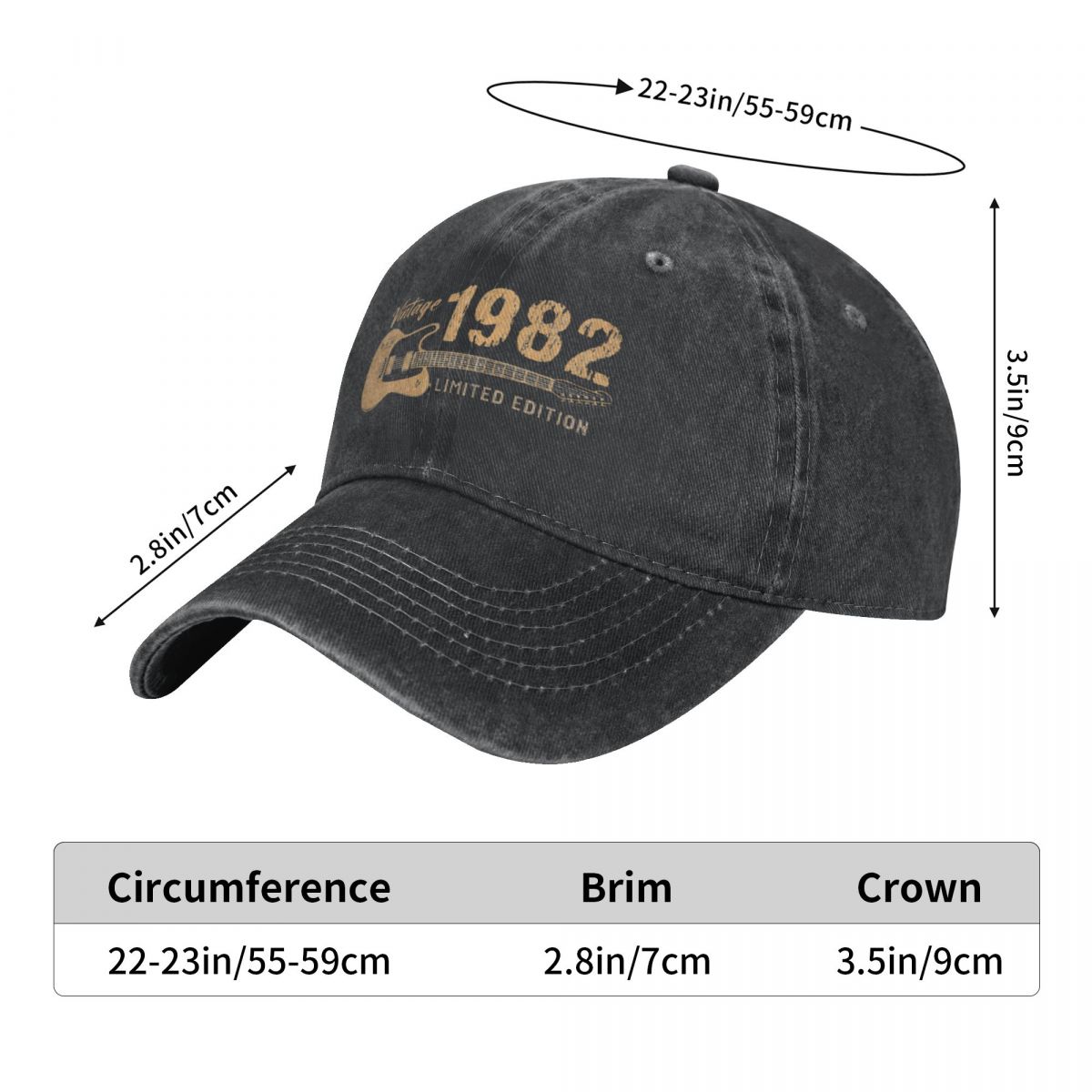 Washed Men's Baseball Cap Guit - Golf Cap Dad 评论和价格