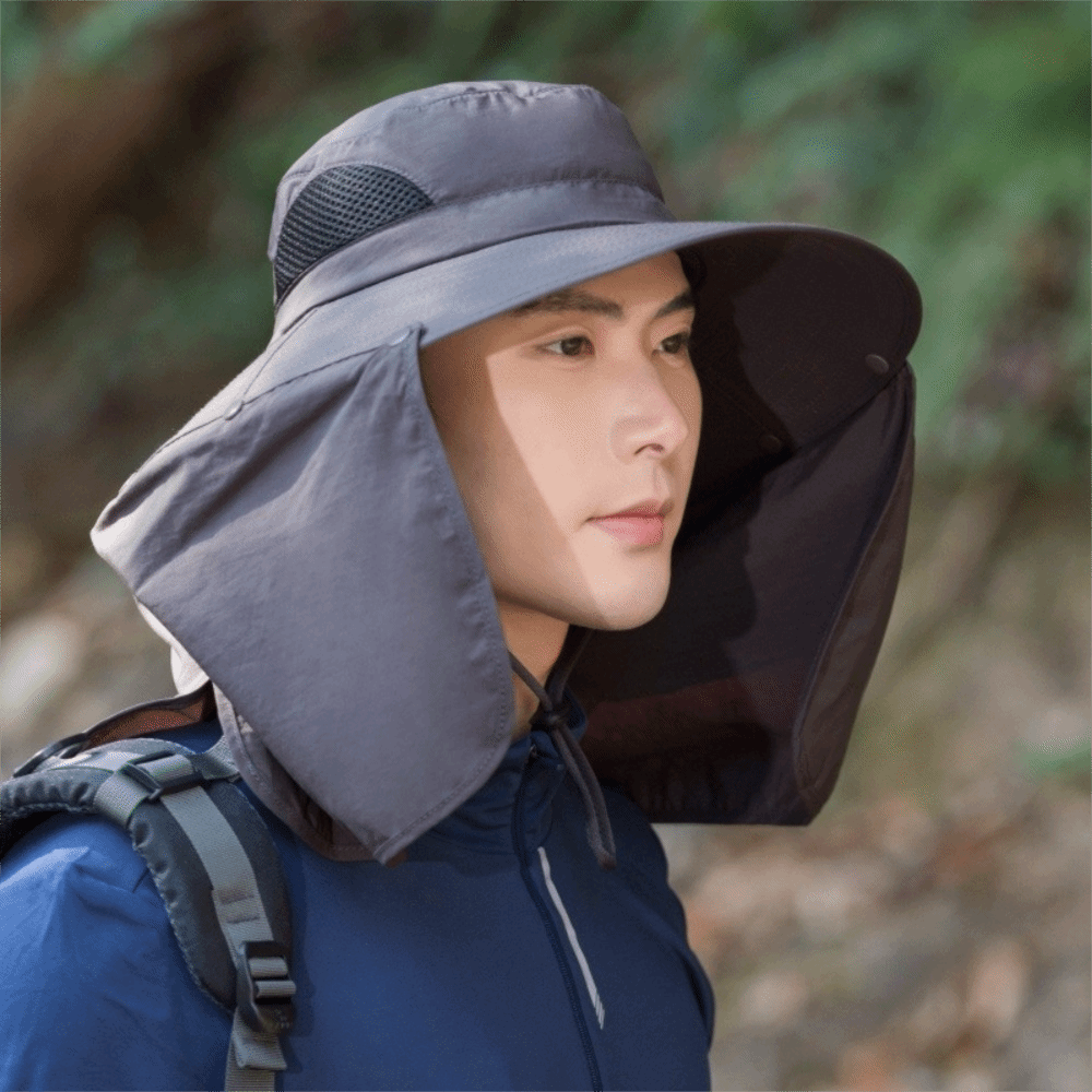 Casual Cloth Men Sun Hat Neck  - Visor Sun Hat 评论和价格