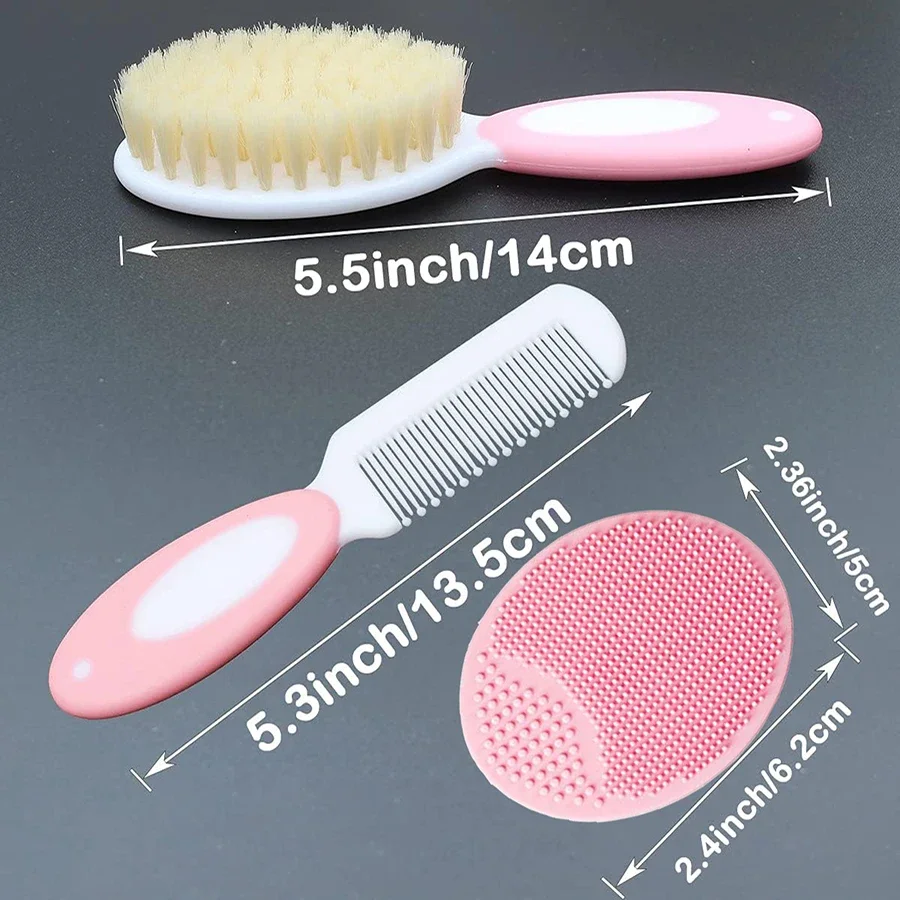 Baby Hair Brush Set for Newbor - Swim Hat Silicone 评论和价格