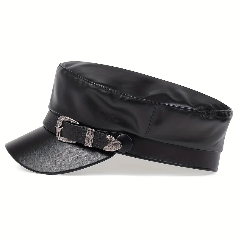 Fashion Women Large Belt Buckl - Snapback Hat Flat 评论和价格