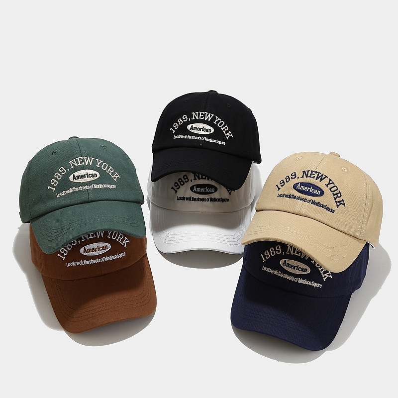 1989 New York Embroidered Base - Dad Hat Cotton 评论和价格