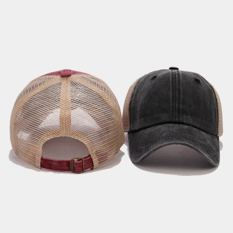 Vintage Washed Denim Mesh Back - Trucker Cap Mesh 评论和价格