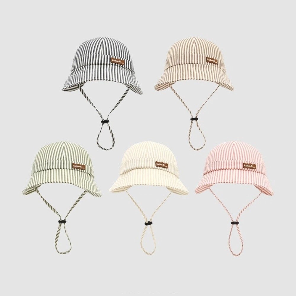 New Striped Baby Bucket Hat Ad - Sun Hat Wide Brim 评论和价格