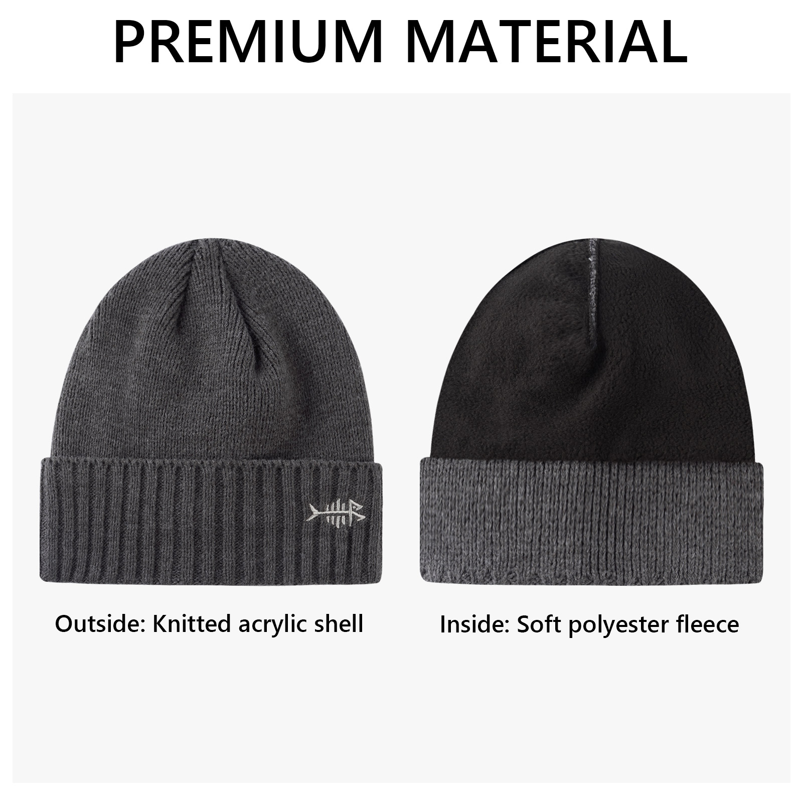 BASSDASH Winter Beanie Hats wi - Beanie Cuffed Knit 评论和价格
