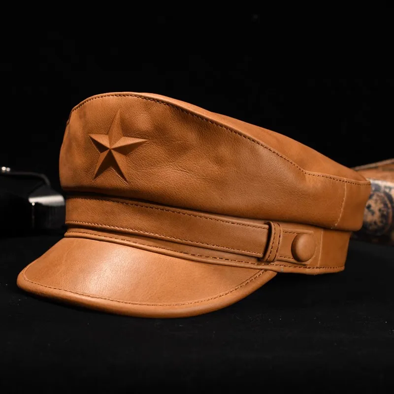 Novel Army Cap For Men Retro F - Snapback Hat Flat 评论和价格