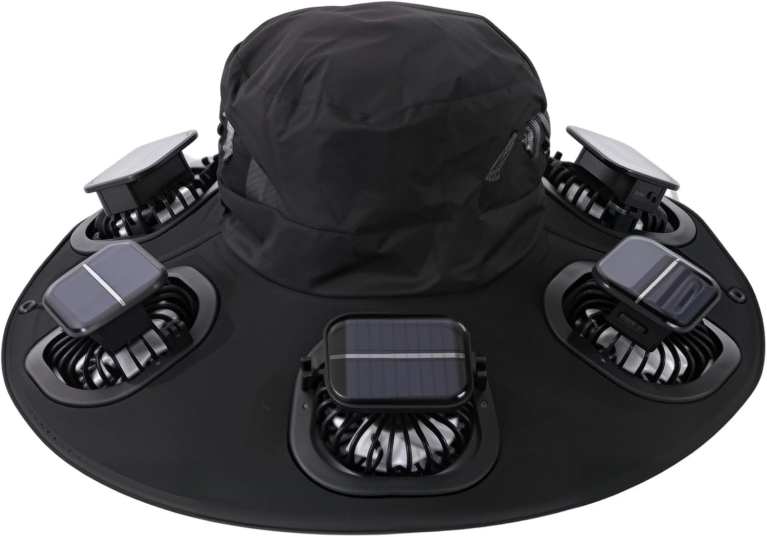 Hot 6 Fans Solar Fan Hat Breat - Sun Hat Wide Brim 评论和价格