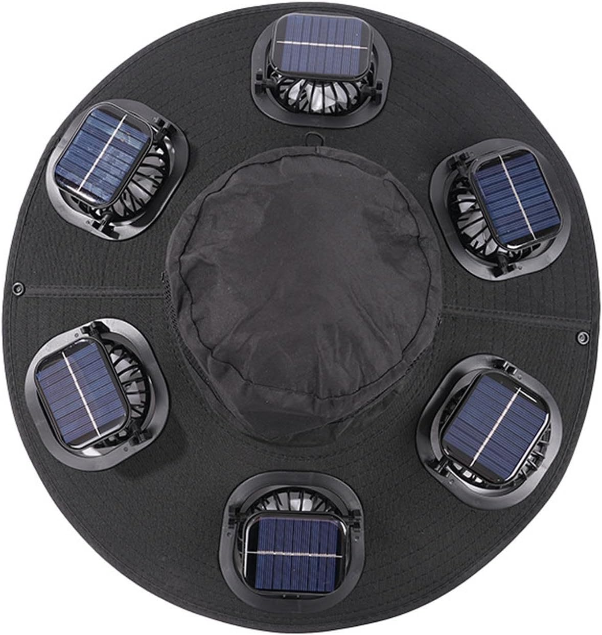 Hot 6 Fans Solar Fan Hat Breat - Sun Hat Wide Brim 评论和价格