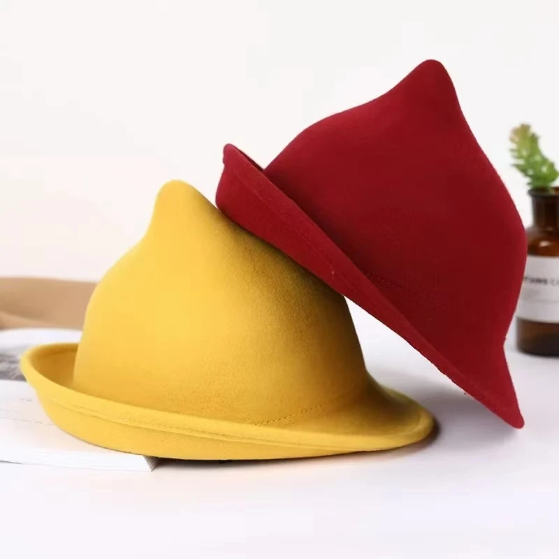 Fashionable Witch 100% Wool Po - Fedora Hat Wool 评论和价格
