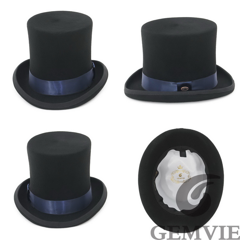 GEMVIE 17cm 100% Wool Felt Top - Fedora Hat Wool 评论和价格