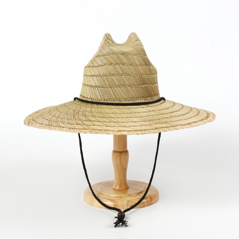 Wide Brim Tie Cowboy Straw Hat - Cowboy Hat Straw 评论和价格