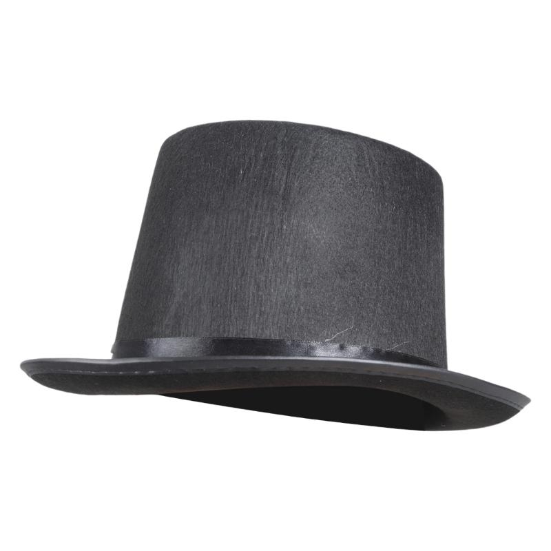 Retro Top Hat Magician Costume - Fedora Hat Wool 评论和价格