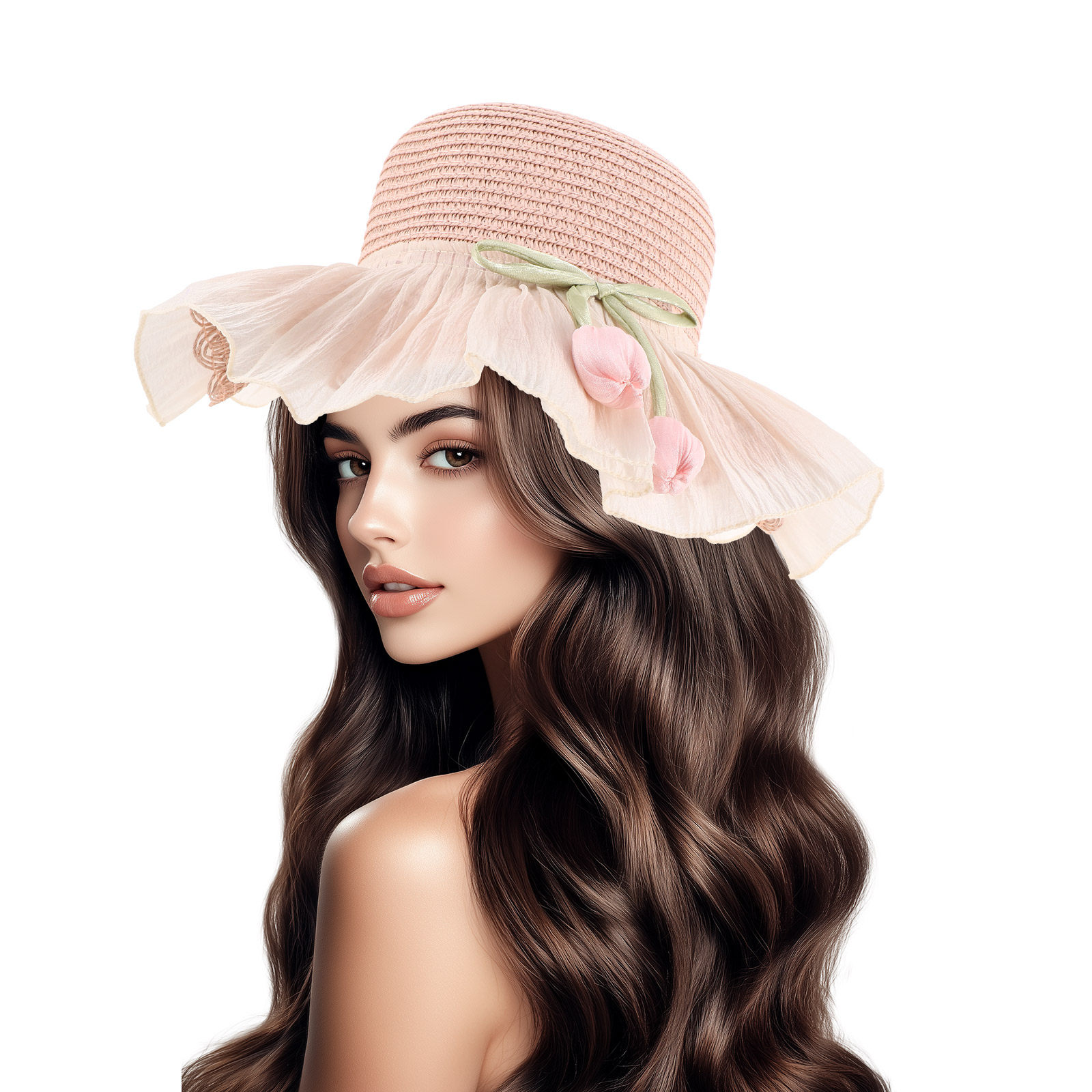 Girl Summer Straw Sun Hat Wide - Sun Hat Wide Brim 评论和价格