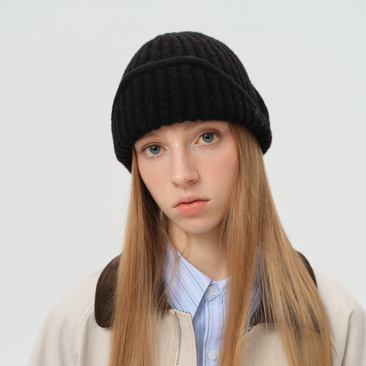 23% Wool Blend Solid Color Pil - Winter Trapper Hat 评论和价格