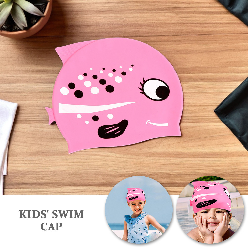 2Pcs Childrens Silicone Swim C - Swim Hat Silicone 评论和价格