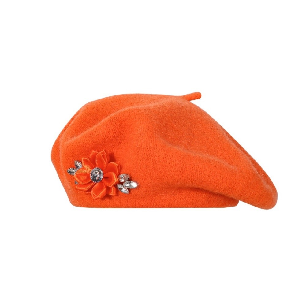 Fashion Solid Color Wool Beret - Beret French Wool 评论和价格