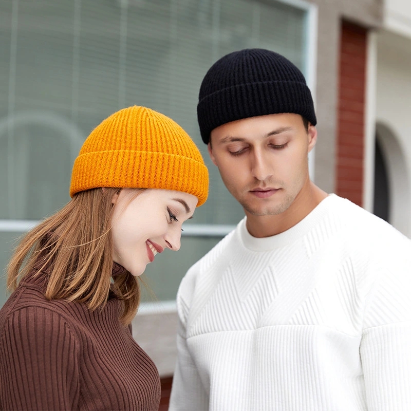 Winter Knitted Hat Warm Outdoo - Beanie Cuffed Knit 评论和价格
