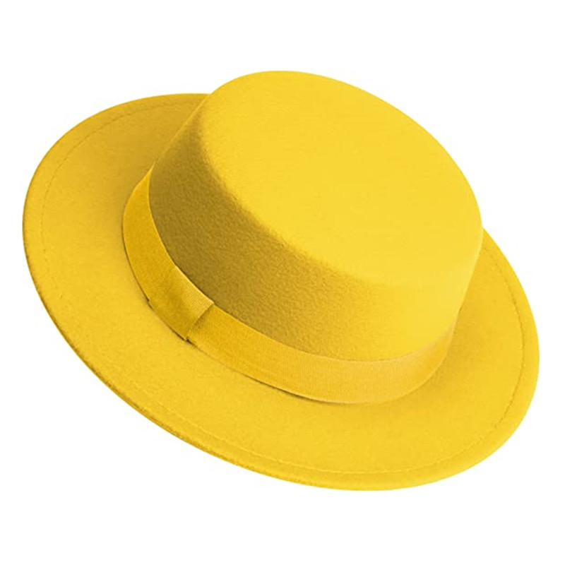 Men Women White Fedora Hat Fla - Fedora Hat Wool 评论和价格