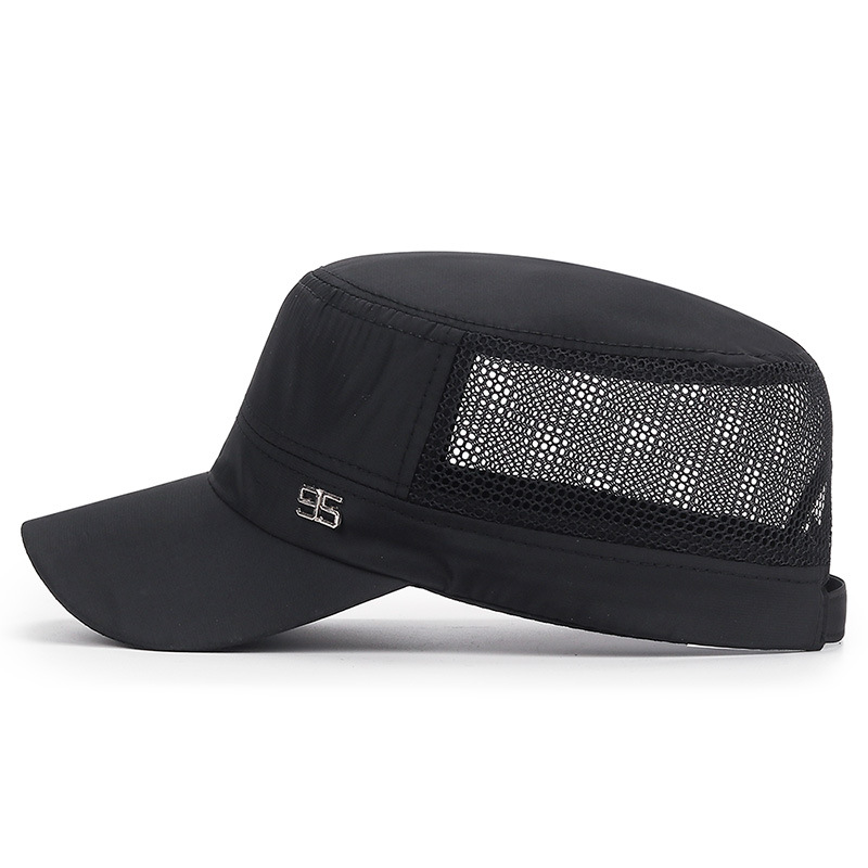 military cap flat top hat men' - Snapback Hat Flat 评论和价格