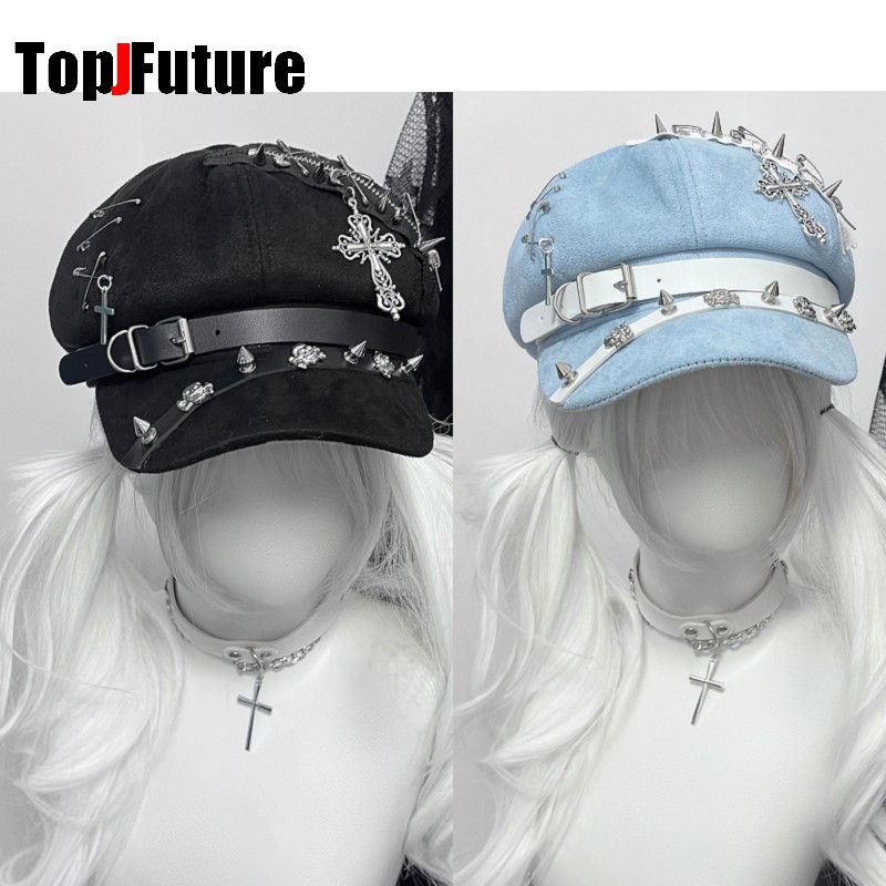 Women's Harajuku Octagonal Cap - Dad Hat Cotton 评论和价格