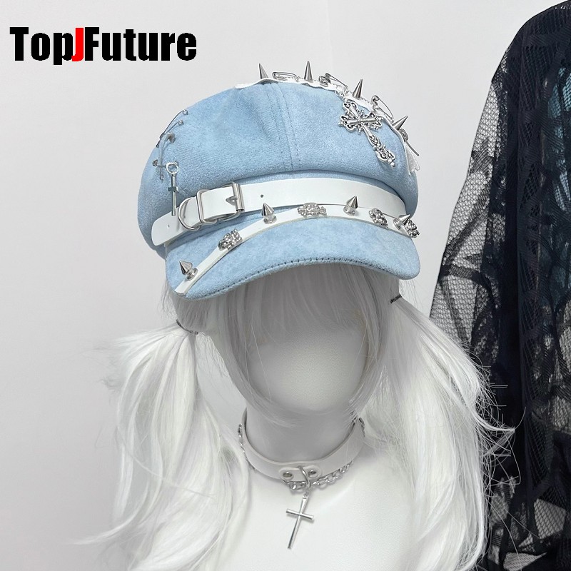 Women's Harajuku Octagonal Cap - Dad Hat Cotton 评论和价格