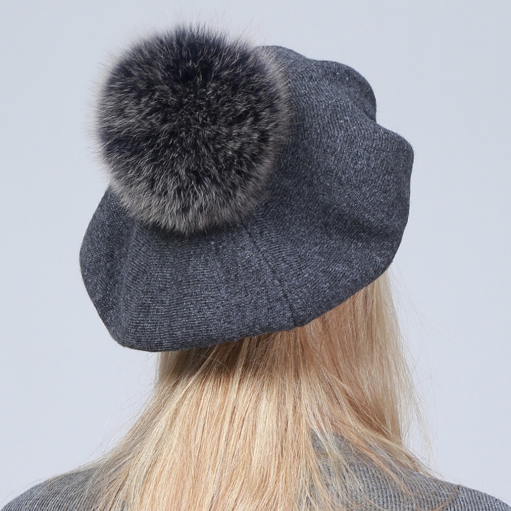 Geebro Women's Beret Hat Winte - Beret French Wool 评论和价格