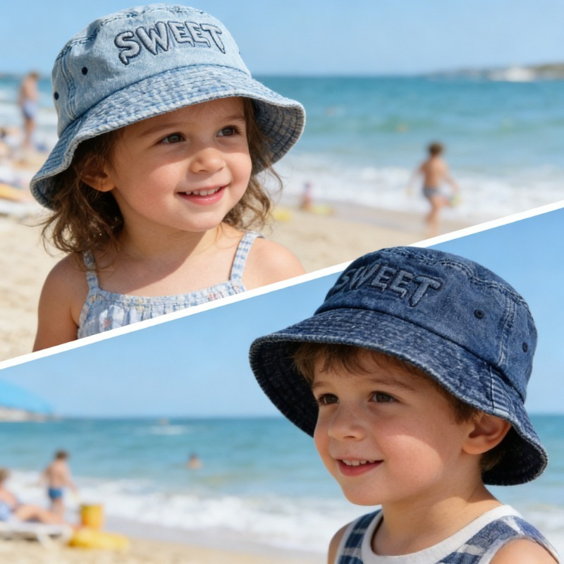 Japanese Retro Kids Bucket Hat - Bucket Hat Cotton 评论和价格