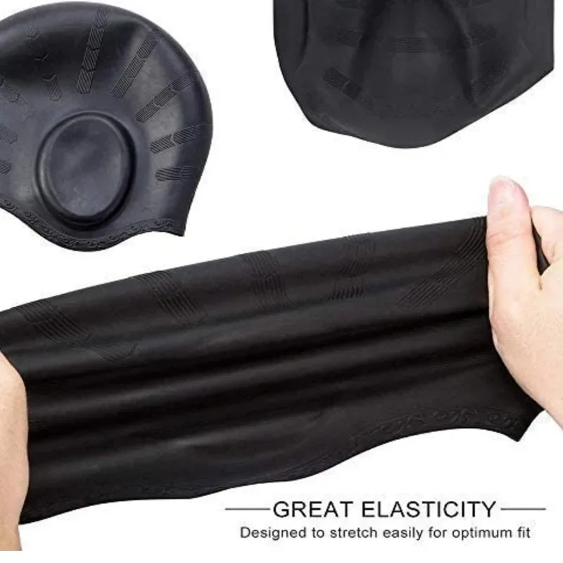Silicone Swimming Cap for Men  - Swim Hat Silicone 评论和价格