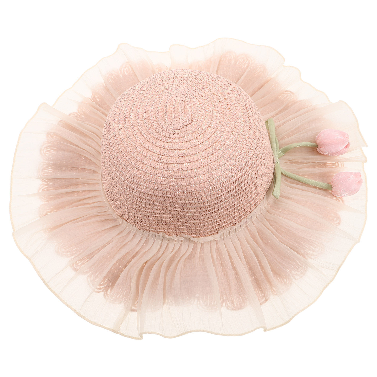 Girl Summer Straw Sun Hat Adju - Sun Hat Wide Brim 评论和价格