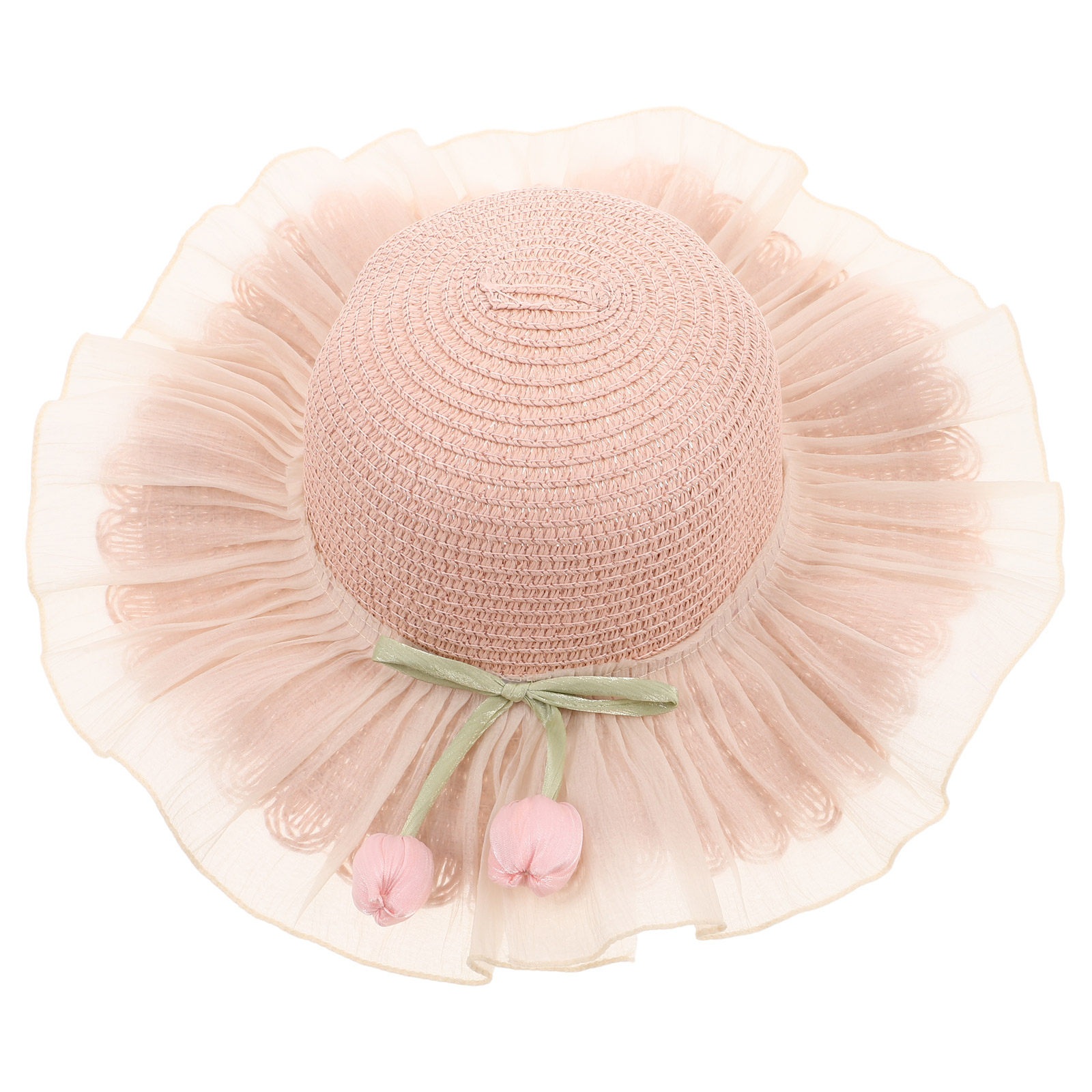 Girl Summer Straw Sun Hat Adju - Sun Hat Wide Brim 评论和价格