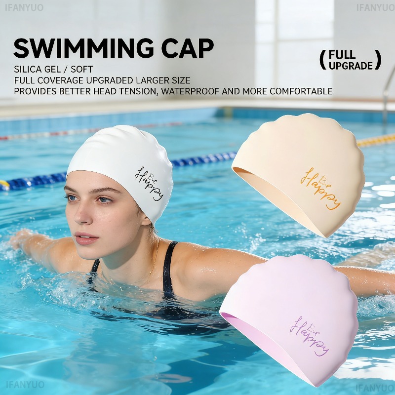 Women Silicone Swimming Cap Ex - Swim Hat Silicone 评论和价格