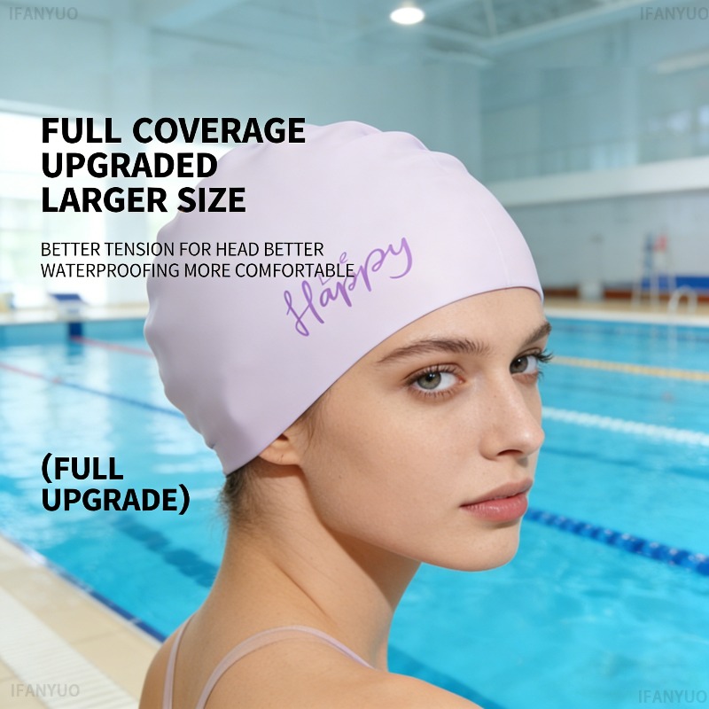 Women Silicone Swimming Cap Ex - Swim Hat Silicone 评论和价格