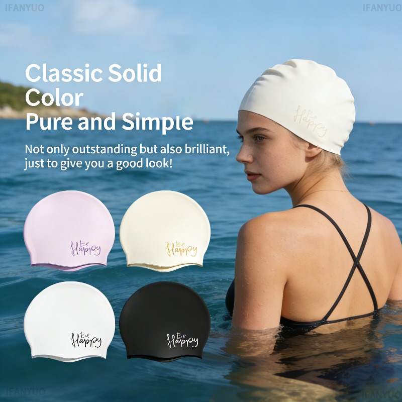 Women Silicone Swimming Cap Ex - Swim Hat Silicone 评论和价格