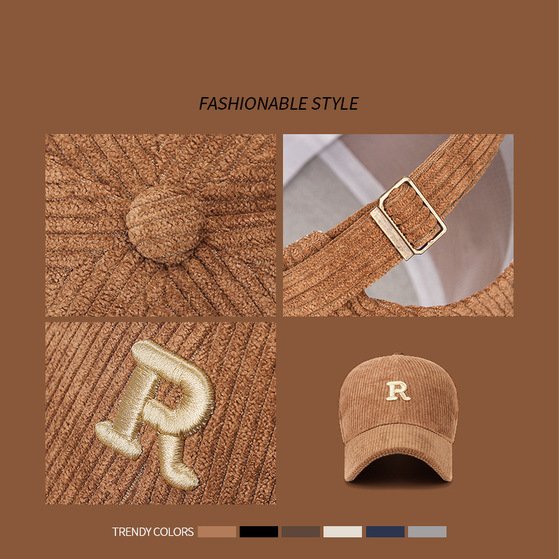 Corduroy Baseball Cap with 3D  - Baseball Cap Structured 评论和价格