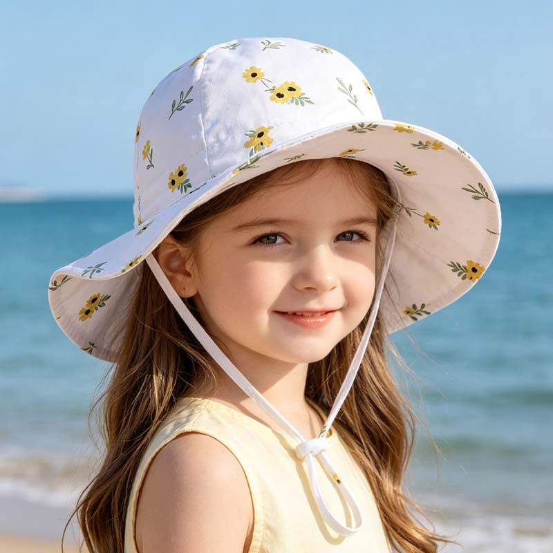 2026 Kids Girl Hats Summer Pri - Bucket Hat Cotton 评论和价格