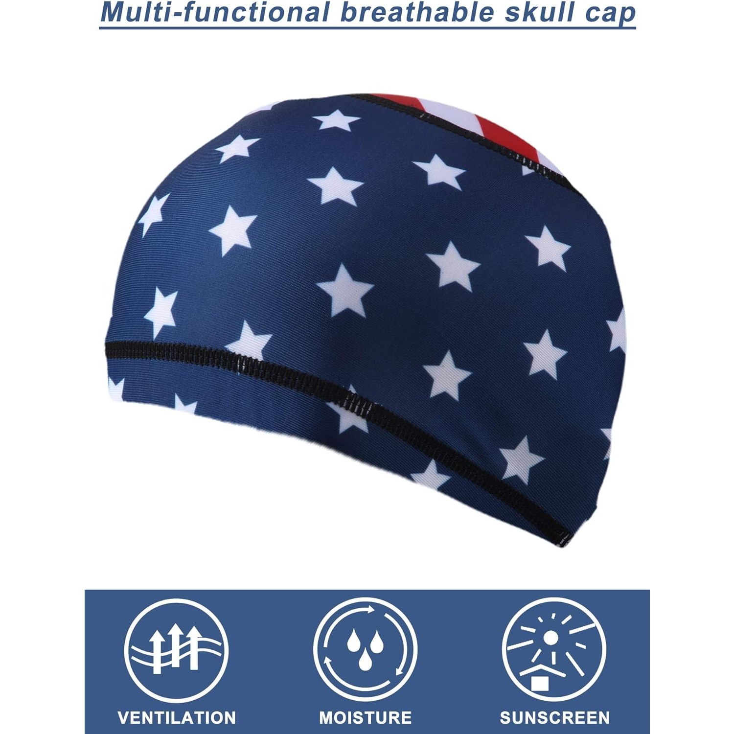4x US Flag Skull Cap Helmet Li - Skull Cap Helmet Liner 评论和价格