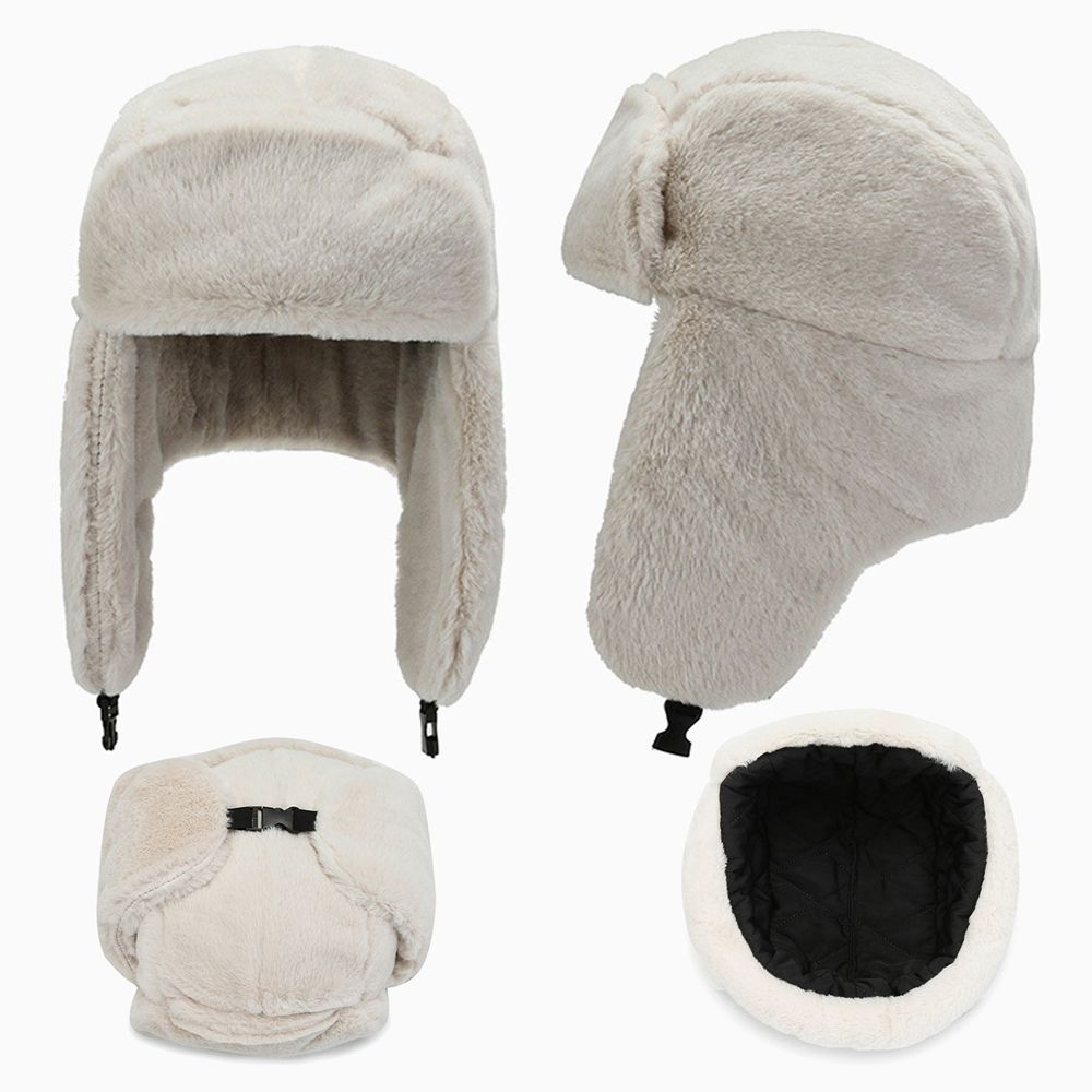 High Quilty Warm Winter Hat Wi - Winter Trapper Hat 评论和价格