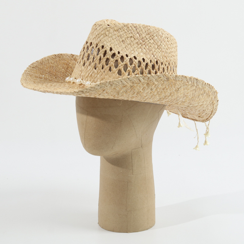 Unisex New Cowboy Straw Hat Ho - Cowboy Hat Straw 评论和价格