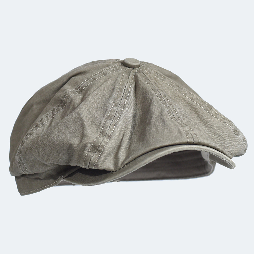 Washed Cotton Newsboy Cap Peak - Newsboy Cap Ivy 评论和价格